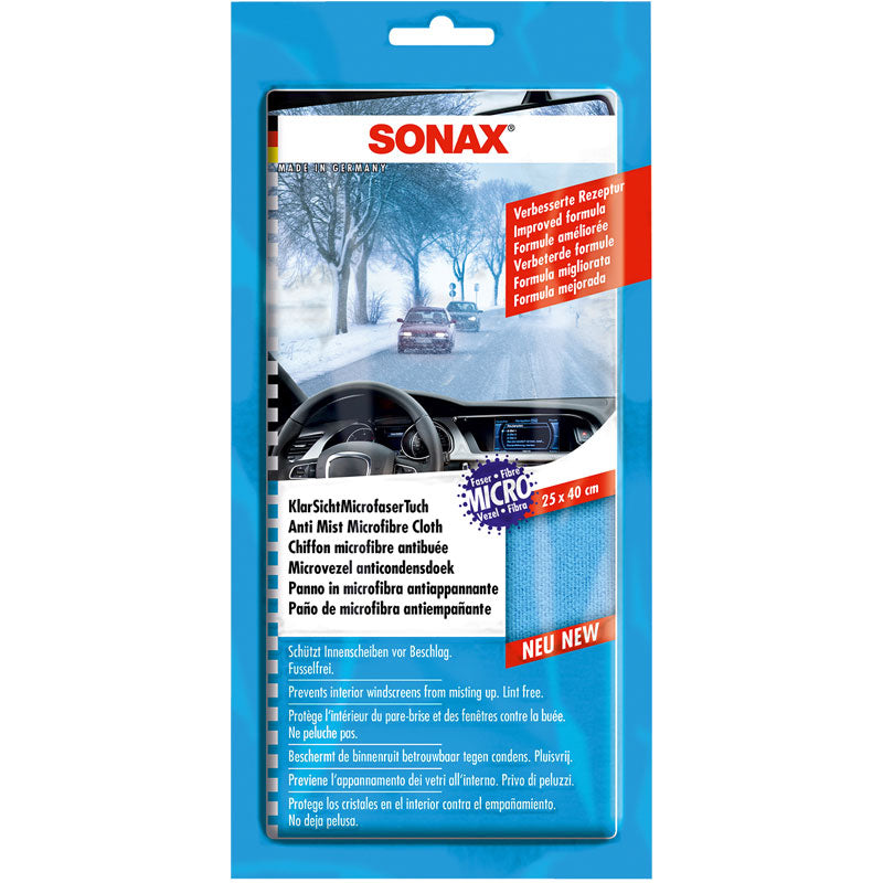 SONAX, Anti-fog mikrofiberduk - Långvarig Clear View