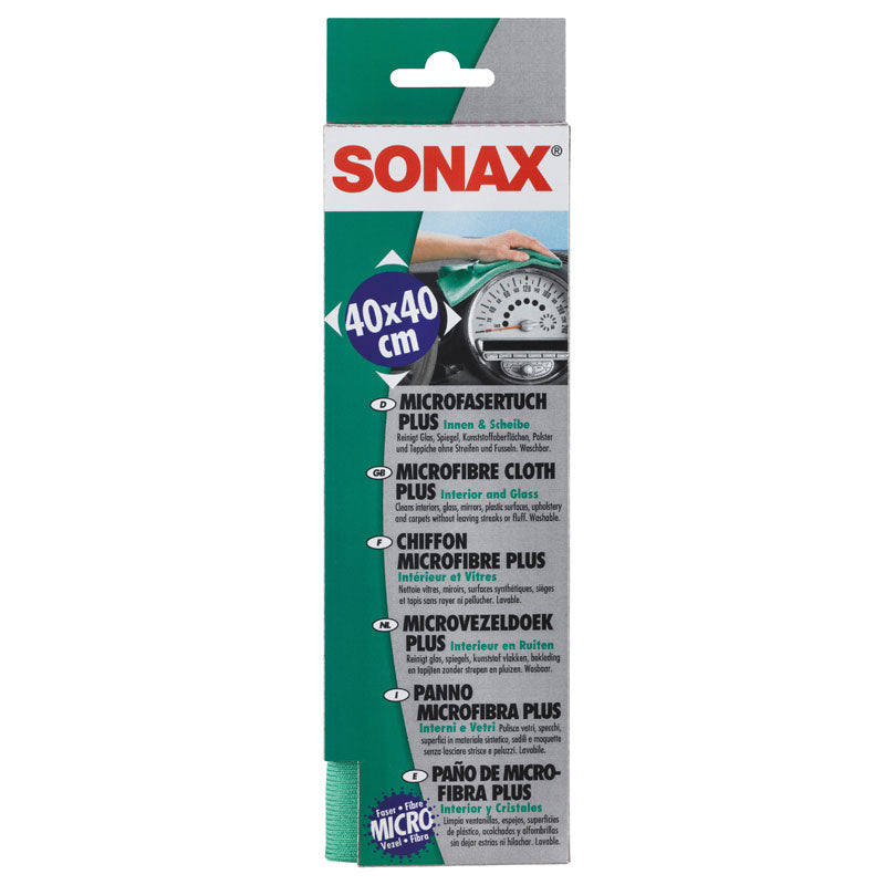 SONAX, Mikrofaske Klud Plus - Insida & Glas - Luddfri