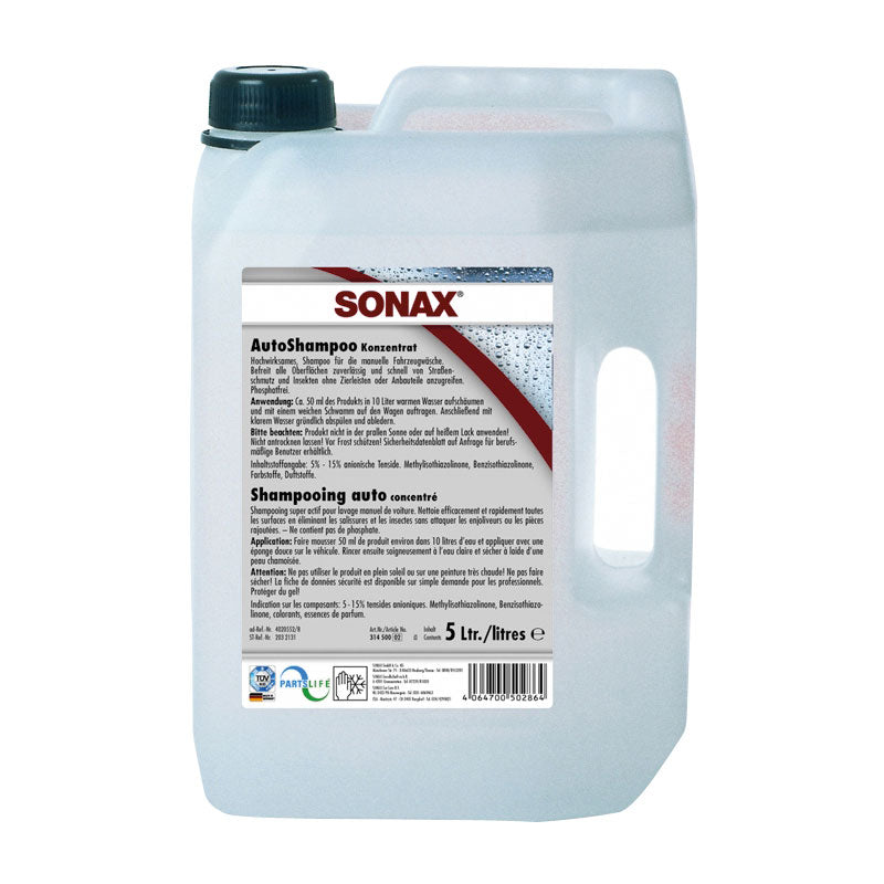 SONAX, Gloss Schampo Concentrate - 5L - Mild biltvätt