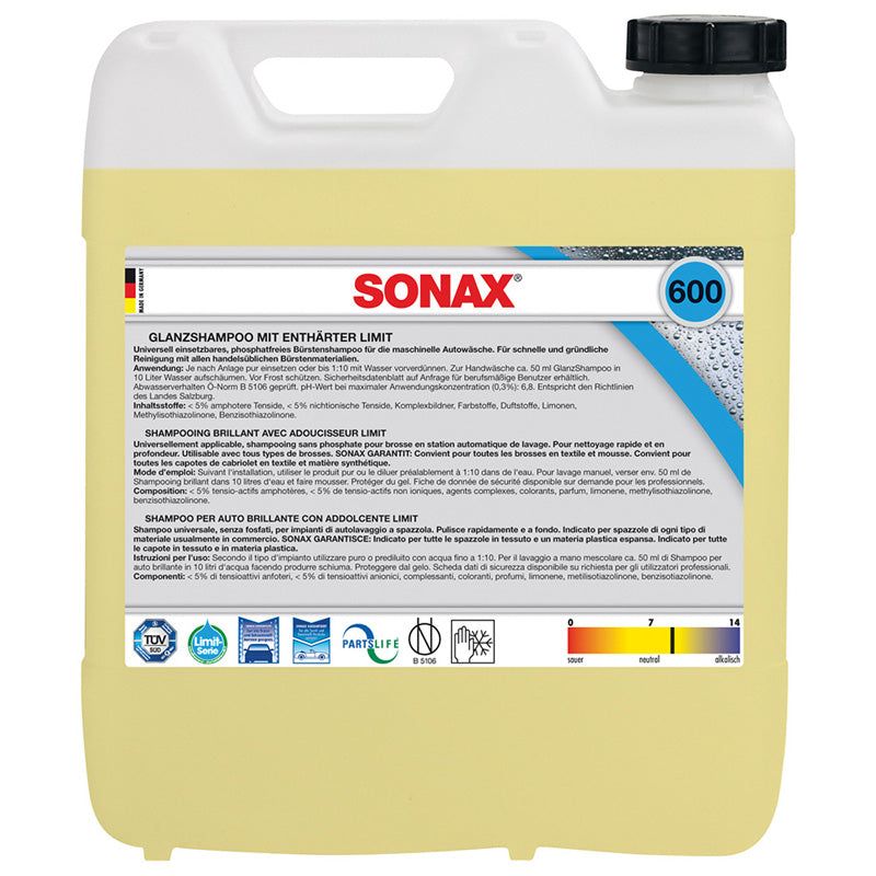 SONAX, Limit Gloss Schampo - Högkoncentrerat - 10 liter