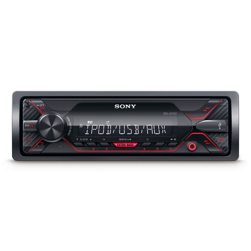 Sony, 1-DIN bilradio med USB/AUX och EXTRA BASS - Graphic Equalizer 10 band