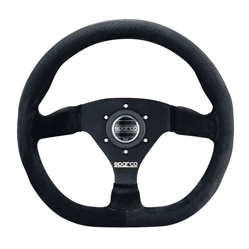 Sparco, Sportratt L360 - Svart mocka - Diameter 330mm