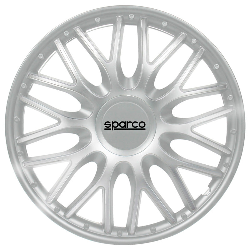 Sparco, Navkapslar, 4st., Roma - 13-tums - Silver