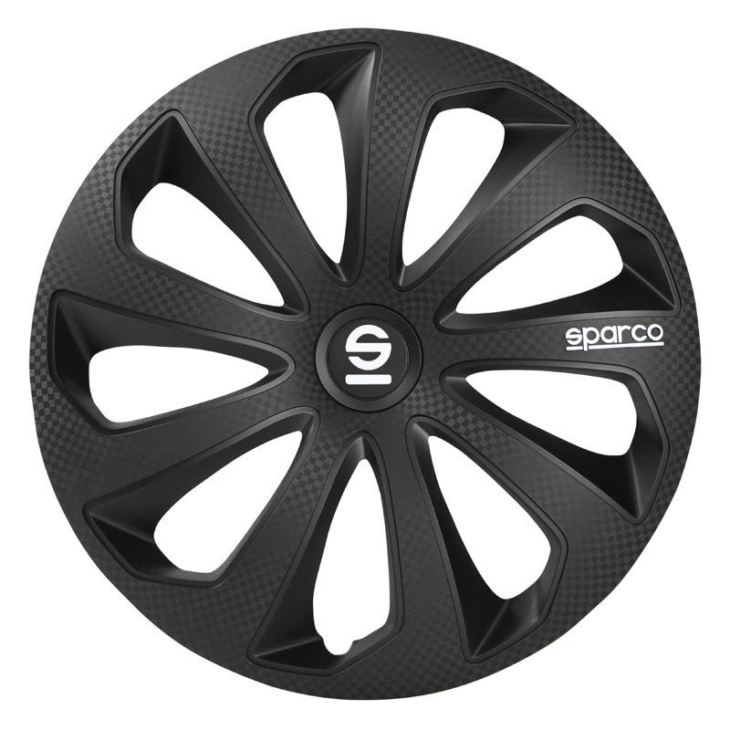 Sparco, Navkapslar, 4 st., Sicilia - 15-tums - Svart/Carbon