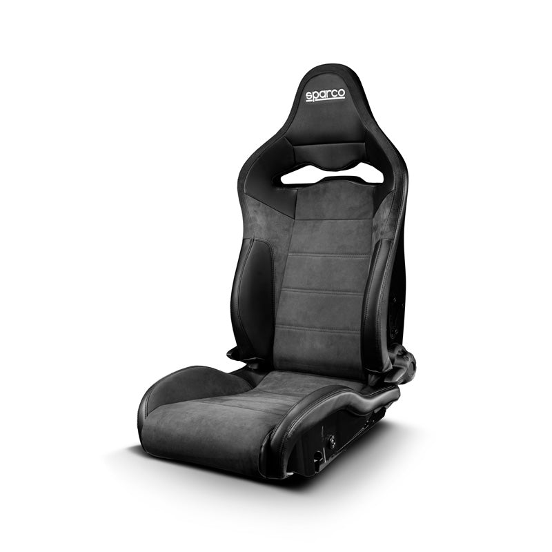 Sparco, Sport säte SP-R - Svart Skai/Microfiber med ryggstöd i glasfiber - Infällbart