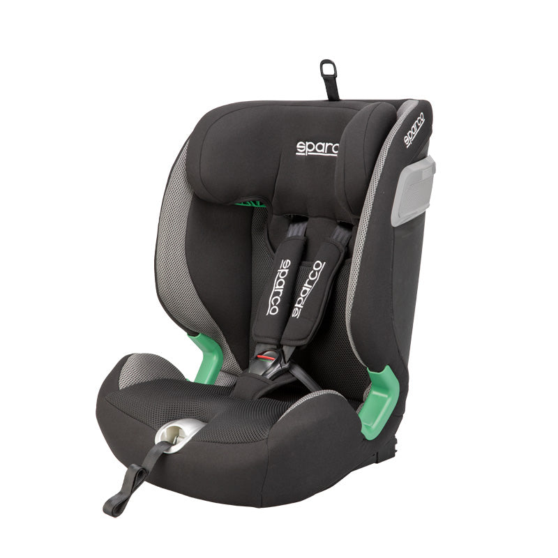 Sparco, Barnstol SK5000I - Isofix - Svart/Grå - i-Size 76-150cm