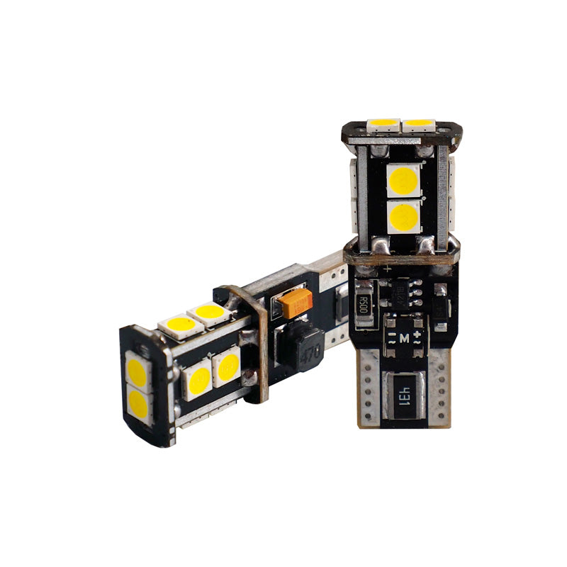 Simoni Racing, T10 10-LED-lampor - Canbus No-Polarity - Hög ljusstyrka Supervit - 2 st.