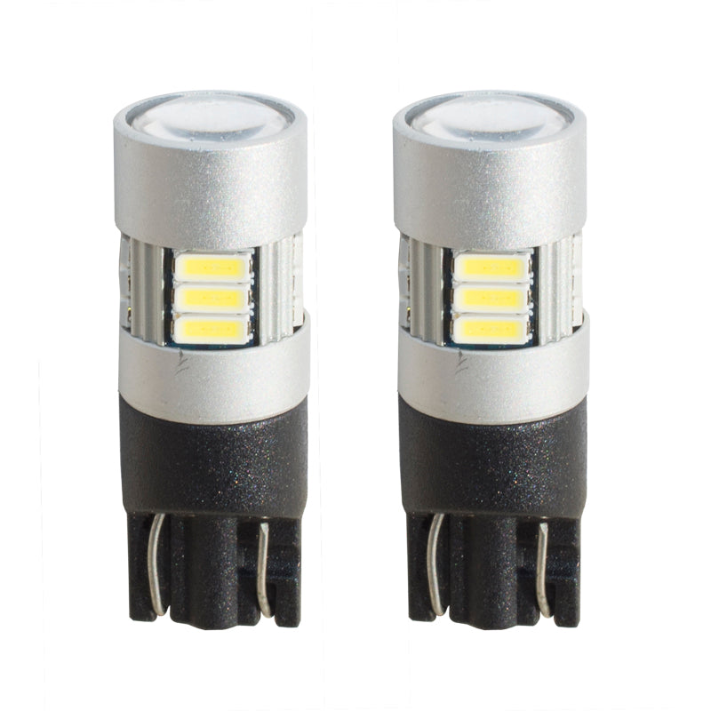 Simoni Racing, T10 15-LED-lampor 'Canbus No-Polarity' - High Brightness Super White - Set med 2 st.