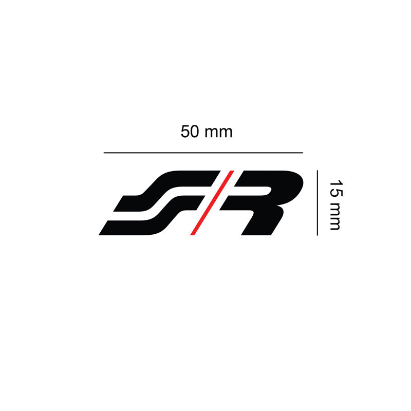 Simoni Racing, SR-dekal - 50x15mm