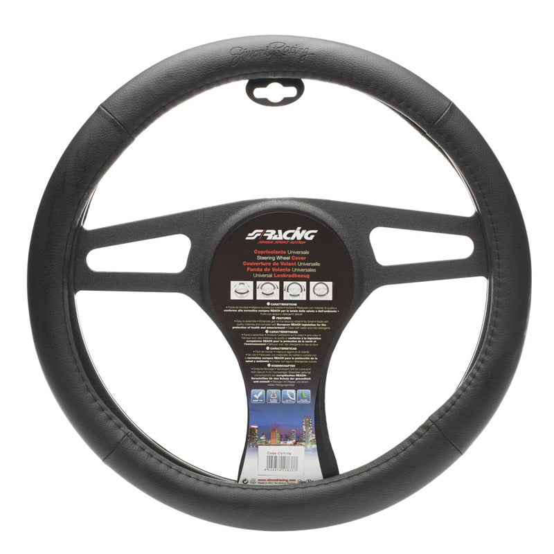 Simoni Racing, Premium Rattskydd - Svart Ecoleather - 37-39cm