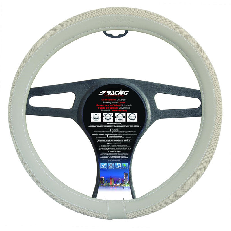 Simoni Racing, Stylus Rattskydd - Cream Ecoleather/Bomull - 37-39cm