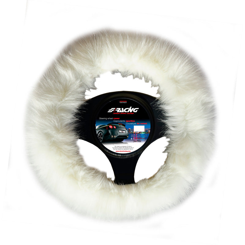 Simoni Racing, Fluffy Fur Ratcover - Vit - 37-39cm