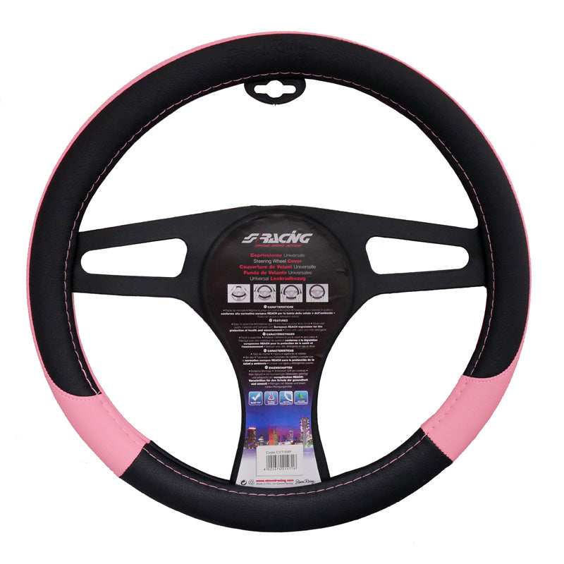 Simoni Racing, Pink Lady Rattskydd - Svart/Rosa Ecoleather - 37-39cm