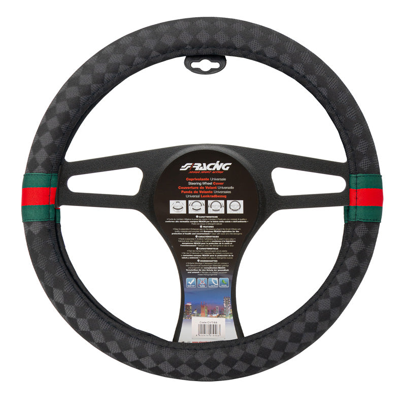 Simoni Racing, G-stil rattkåpa - svart/grön/röd - 37-39 cm