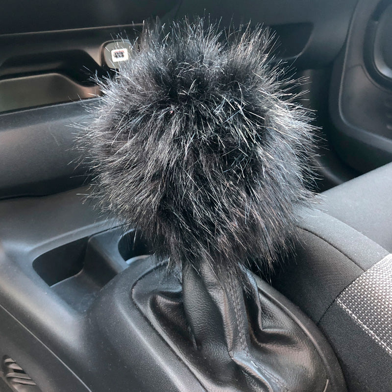 Simoni Racing, Fluffy Fur Gear Knop Cover - Svart