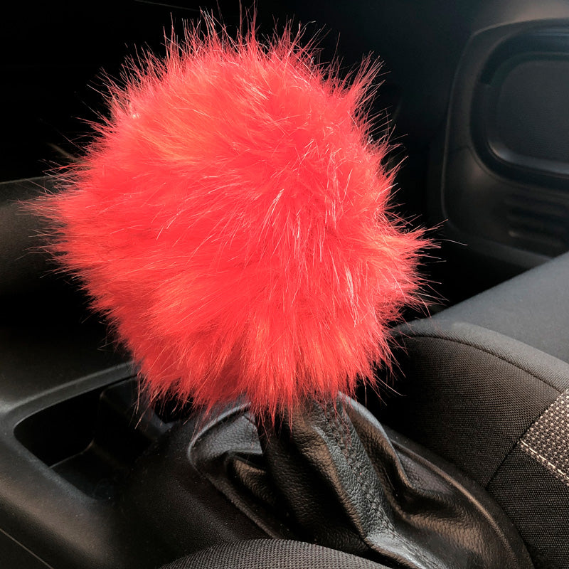 Simoni Racing, Fluffy Fur Gear Knop Cover - Röd