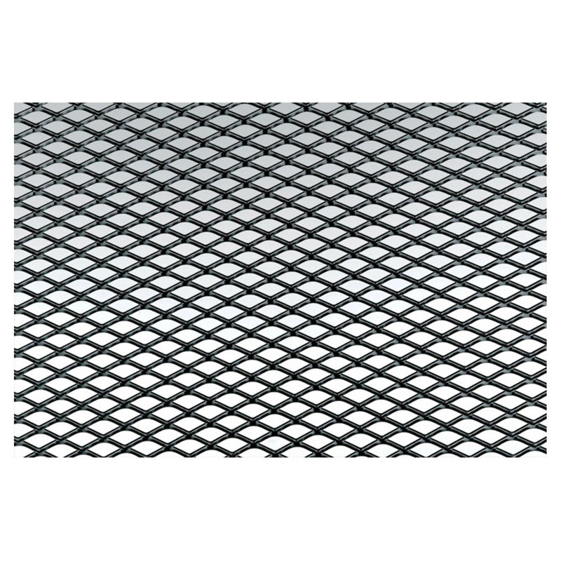 Simoni Racing, Sport Aluminium Grill Net - Svart - 125x20cm - Finnät 9x5mm