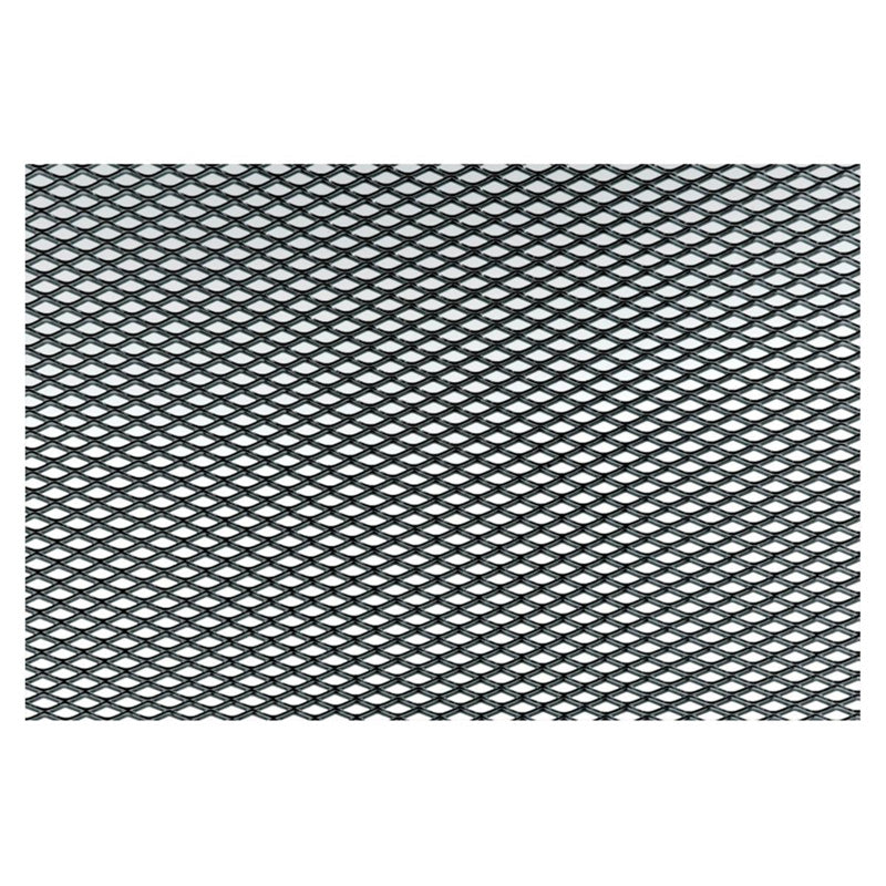 Simoni Racing, Sport Aluminium Grill Net - Svart - 125x20cm - Extra Fin Mesh