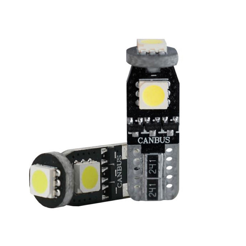 Simoni Racing, T10 3-LED Ultrawhite inomhusljus - 3W - Set med 2 st.