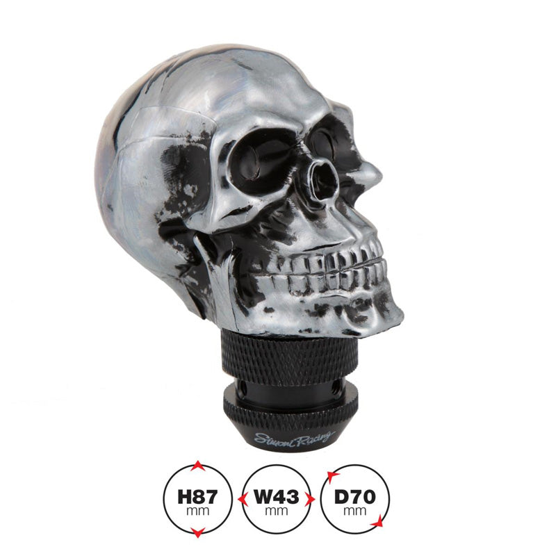 Simoni Racing, Gear Knob Skeletor - Svart/Krom