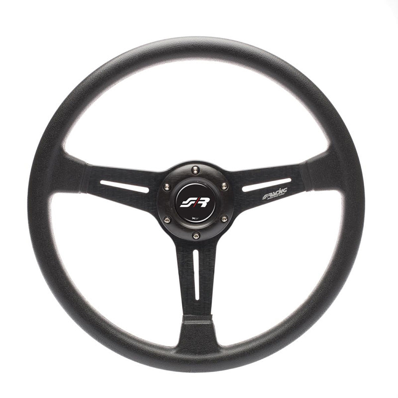 Simoni Racing, Sportratt, Stroke - Svart PU - Diameter 350mm