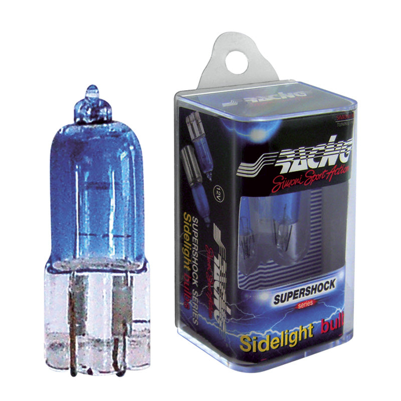 Simoni Racing, T10 Halogen 'Super Shock'-lampor - Supervita - Set med 2 st