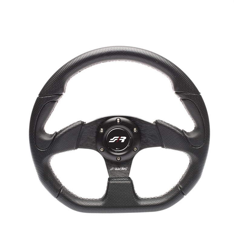 Simoni Racing, Sportratt, X2 Poly Pelle - Svart Ecoleather - Diameter 330mm