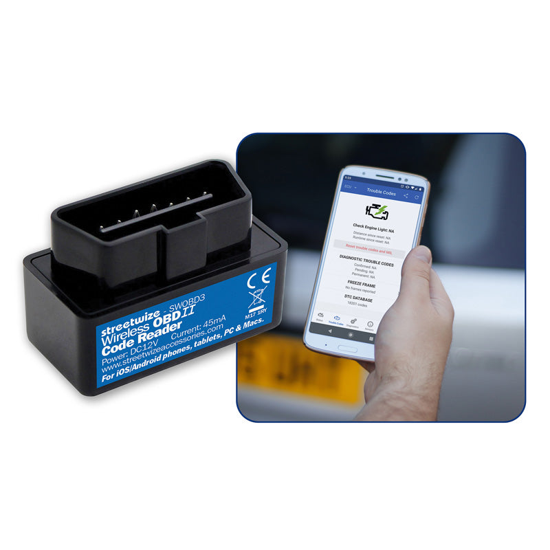 Streetwize, Wireless OBD II Trouble Code Reader för iOS och Android