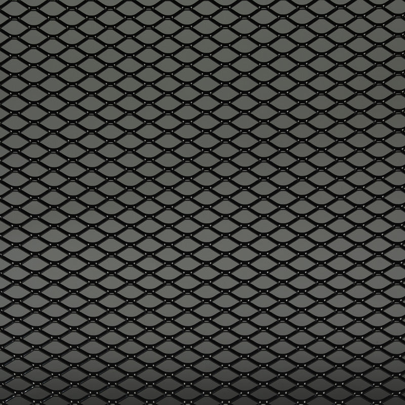 AutoStyle, RaceMesh Aluminium - Black Diamond Design - 125x25cm