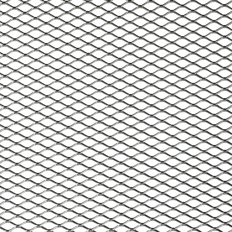 AutoStyle, Race Mesh Plate - Aluminium - Diamantdesign - 16x8mm - 125x25cm