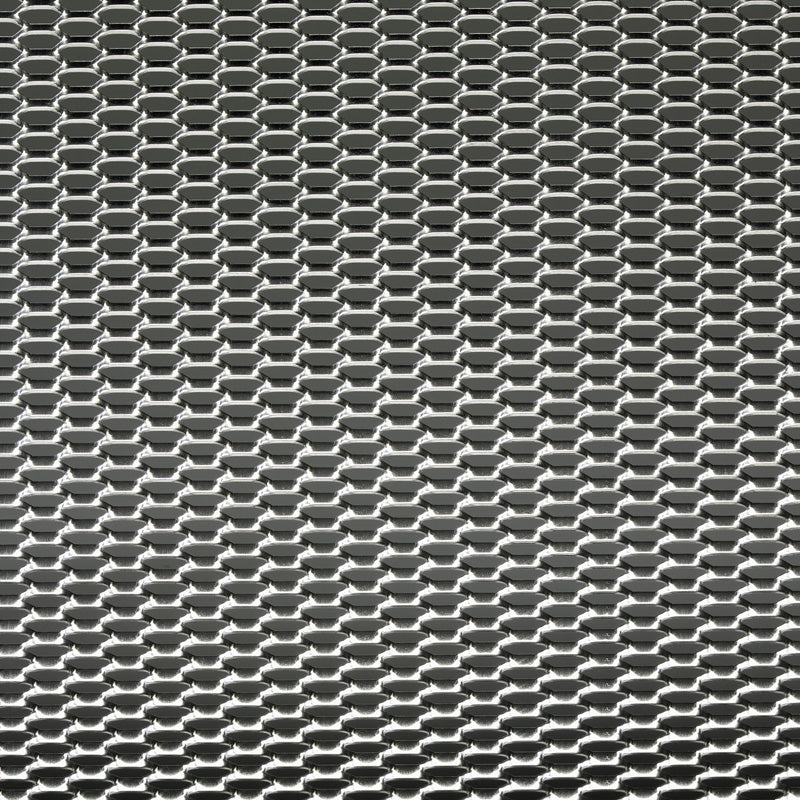 AutoStyle, Race Mesh Plate - Aluminium - Honeycomb Design - 125x25cm