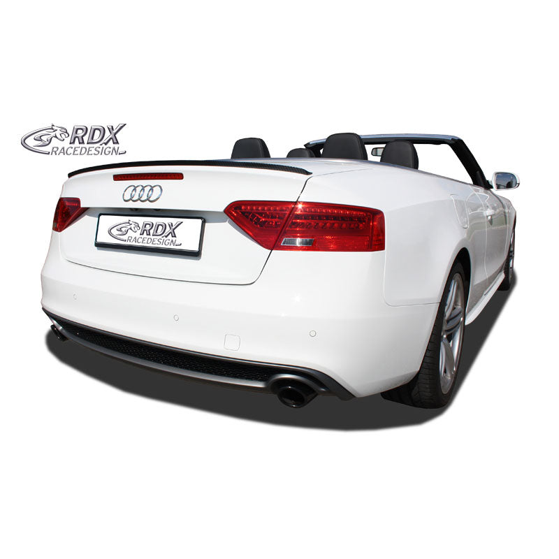 RDX RaceDesign, Trunk spoiler lip, passar Audi A5 Coupé/Cabrio/Sportback inkl. Ansiktslyftning (ABS)