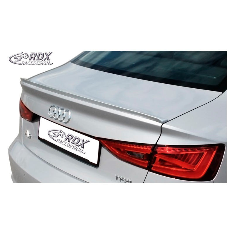 RDX RaceDesign, Trunk spoiler lip, passar Audi A3 8V Sedan & Cabrio 2012- (ABS)