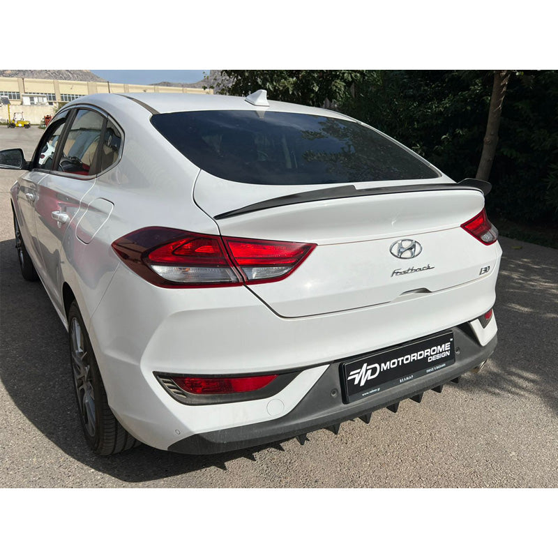 Motordrome, Läpp för baklucka, passar Hyundai i30 III Fastback inkl. N-Line 2017- (ABS glanssvart)