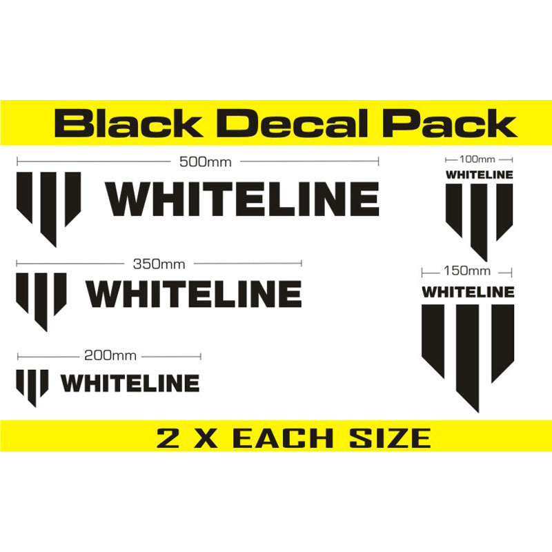 Whiteline, Whiteline, Decal Kits 10 Pk Black